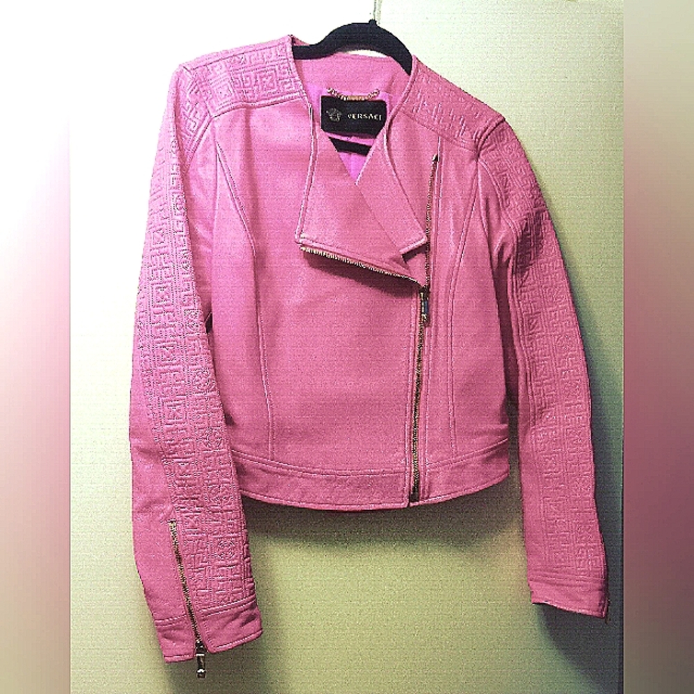 Versace Leather Biker Jacket